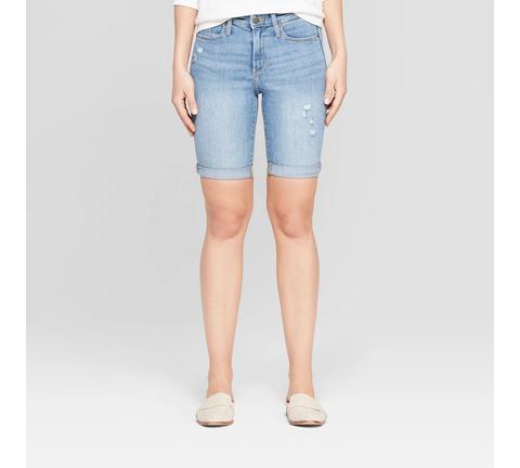 target denim shorts womens