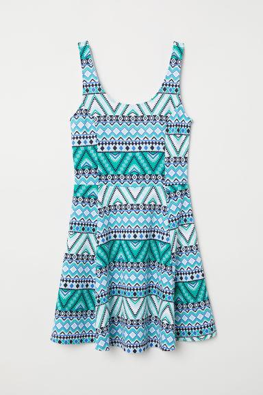 H & M - Abito Smanicato In Jersey - Verde
