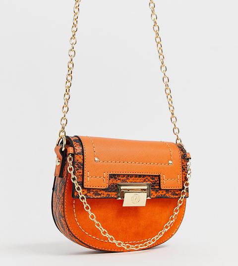 River Island - Umhängetasche In Orange - Orange