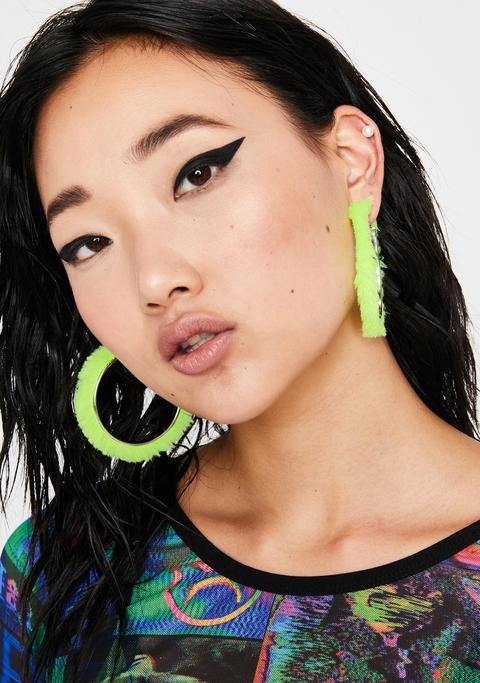 Static Cling Hoop Earrings