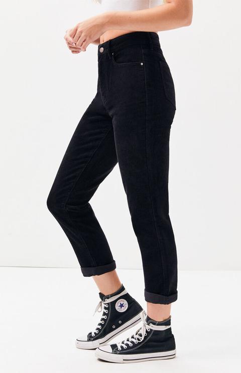 Pacsun Black Corduroy Mom Jeans from 