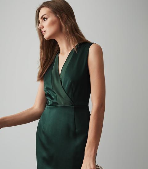 Reiss olive green on sale dress