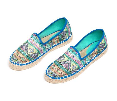 Espadrillas Donna Con Stampa Etnica Passepartout