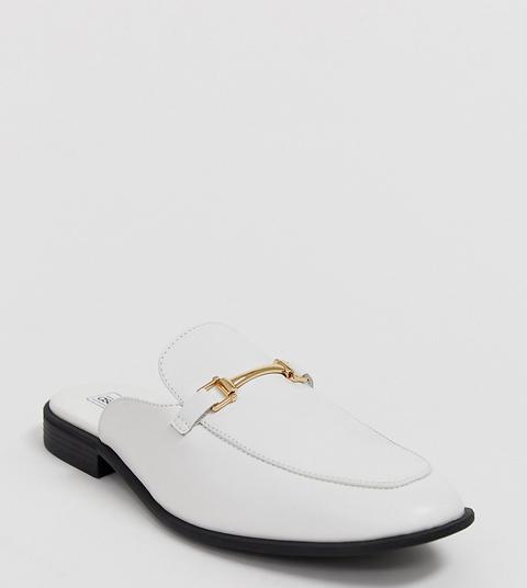 wide fit backless loafers