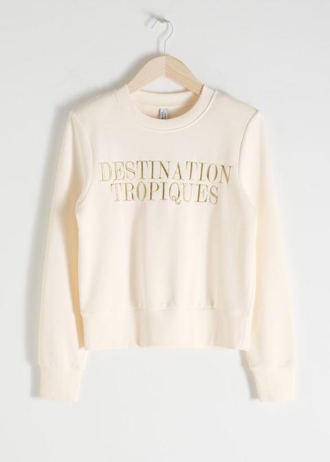 Destination Tropiques Embroidered Pullover