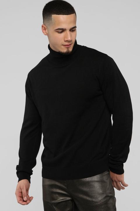 Killian Turtle Neck Sweater - Black