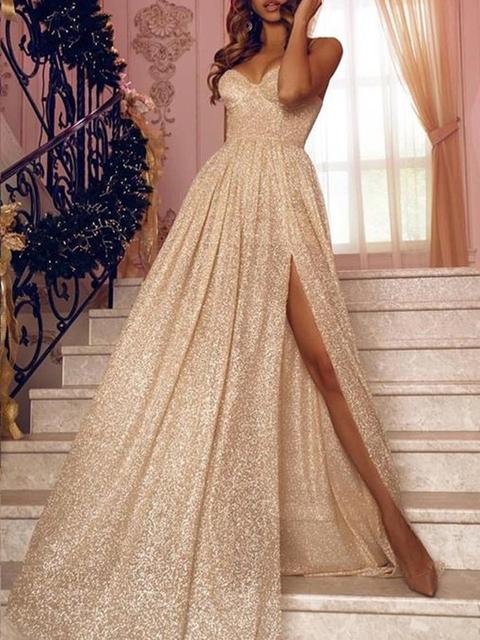 bandeau sparkly dress