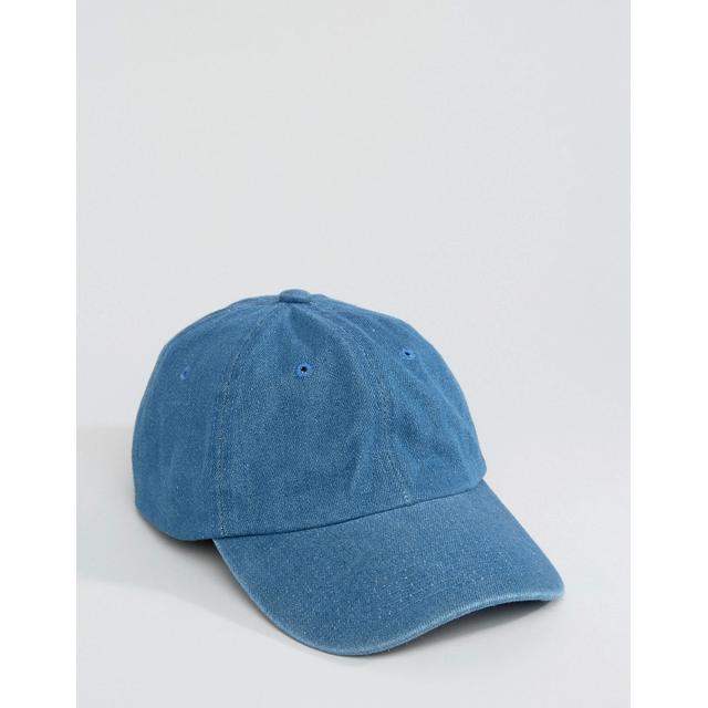 light denim baseball cap