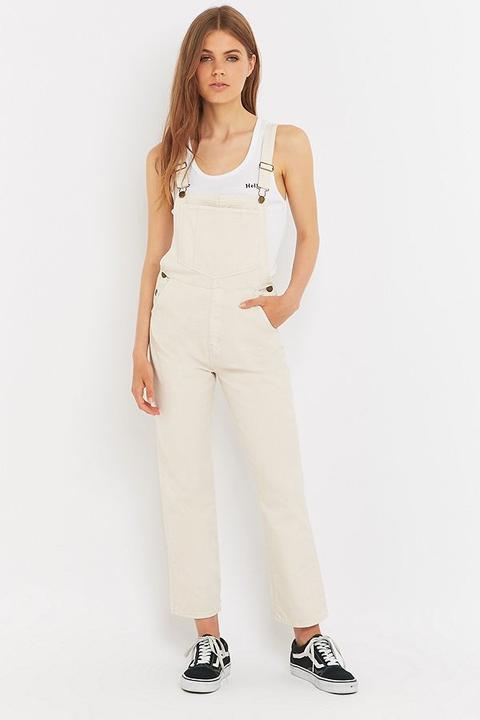 Rolla's Straight Leg Cream Dungarees