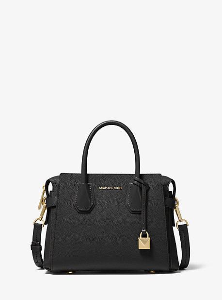 Mk Petit Sac Porté Main Mercer À Ceinture En Cuir Grainé - Noir(noir) - Michael Kors
