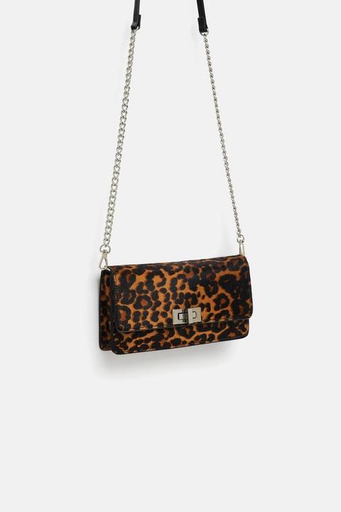 Leather Leopard Print Multiway Crossbody Belt Bag