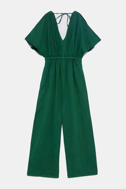 Rustic Jumpsuit from Zara on 21 Buttons