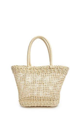 Forever 21 Paper Straw Tote Bag , Tan