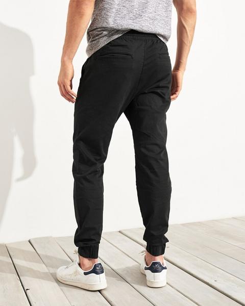 advanced stretch twill skinny jogger pants