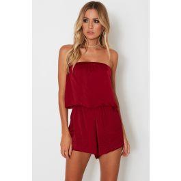 Goddess Romper Wine