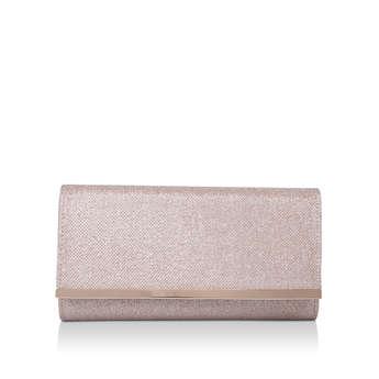 Carvela gold hot sale clutch bag