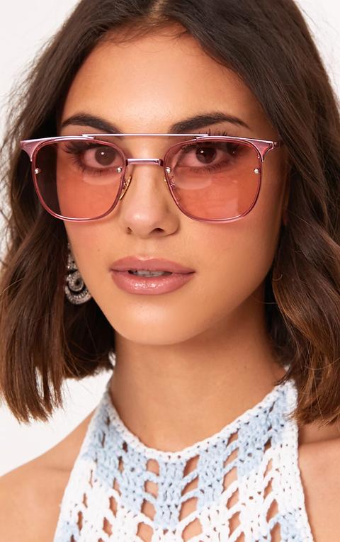 Torie Pink Tinted Lens Glasses, Pink