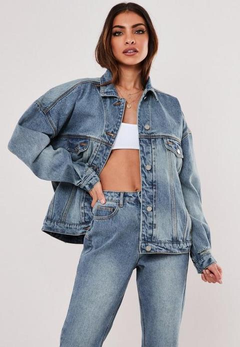 oversized 90s denim jacket