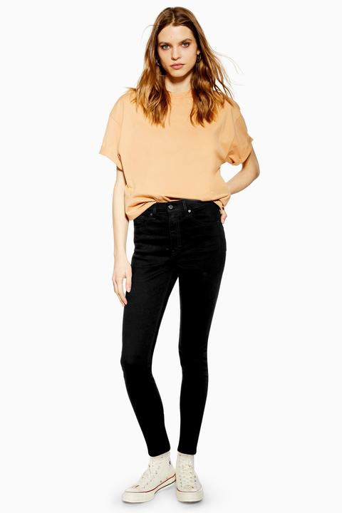 Womens Pure Black Wash Jamie Skinny Jeans - Black, Black