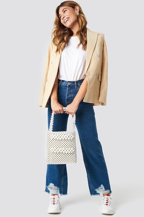 Mango Vintage Ripped Jeans - Blue