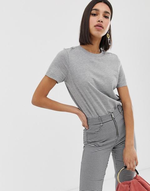 Camiseta Gris De Vero Moda