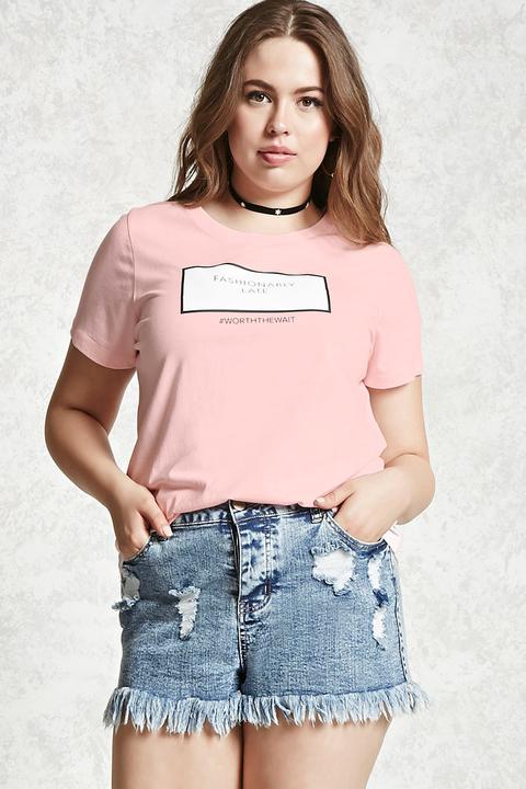 Plus Size Fashionably Late Tee