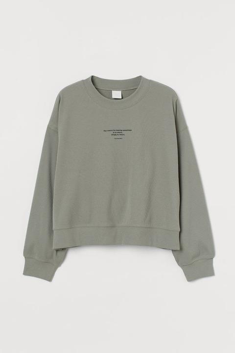 Sudadera De Punto - Verde