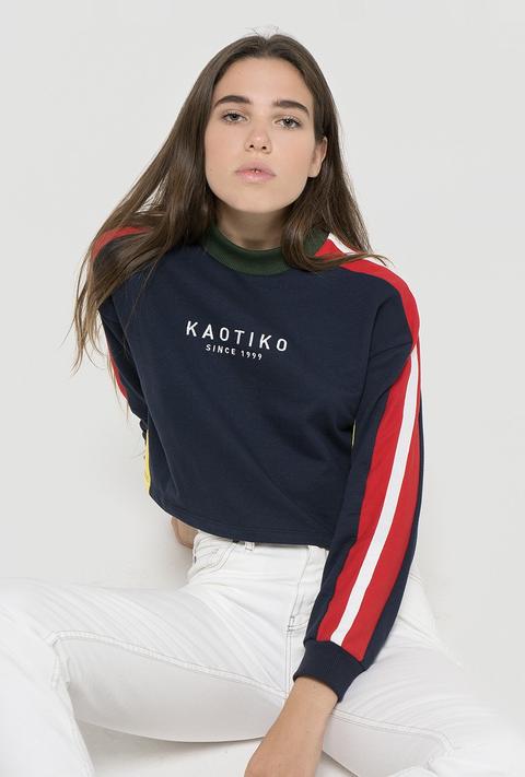 Sudadera Corta "detroit" Marino