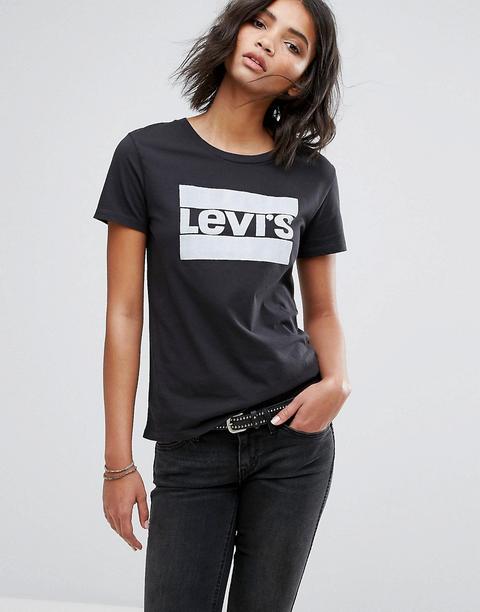 Levis - Perfect - T-shirt Con Blocco E Logo - Nero