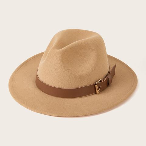 Belt Decor Fedora Hat