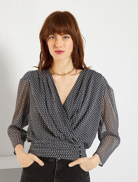 Blouse Encolure Croisée