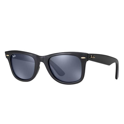 Ray-ban Original Wayfarer @collection Black, Blue Lenses - Rb2140