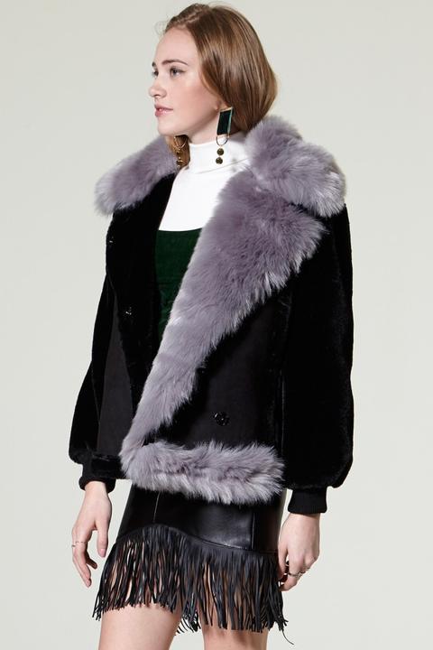 Sunmi Faux Fur Shealing Coat