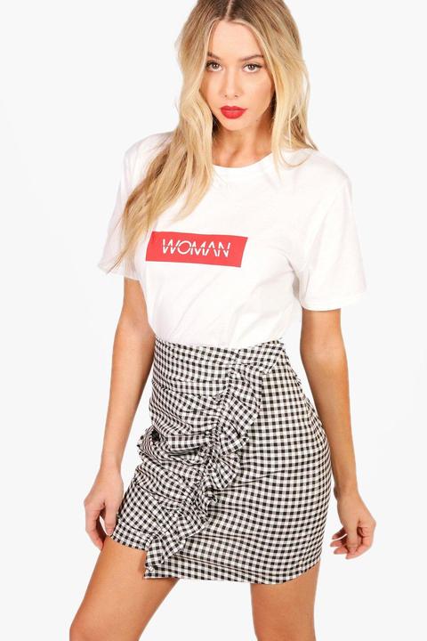Woman Box Slogan T-shirt