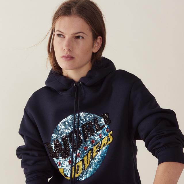 Sandro world lovers hoodie sale