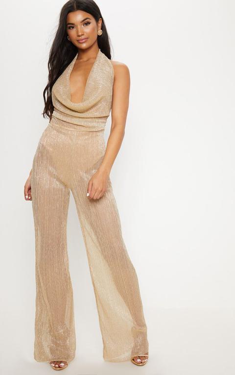 cowl neck jumpsuit