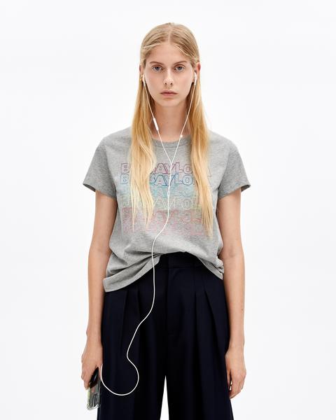 Camiseta Logos Gris