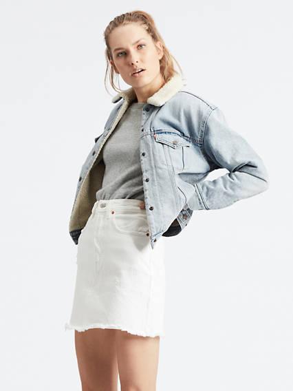 Veste Sherpa Trucker Ex Boyfriend Bleu / Strangerways