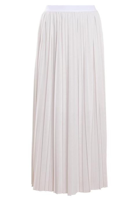 Max Mara Leisure Cardato Gonna A Pieghe Ghiaccio