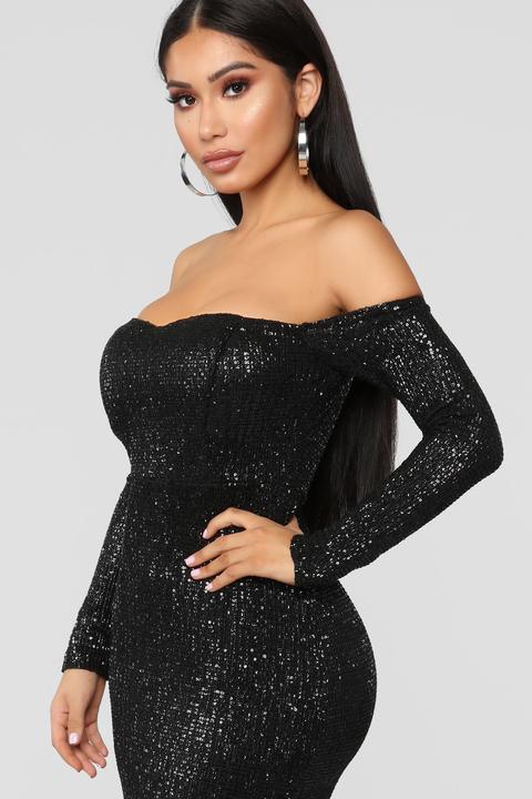 fashion nova got class sequin dress