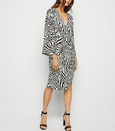 zebra dress new look