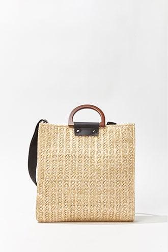 forever 21 straw tote