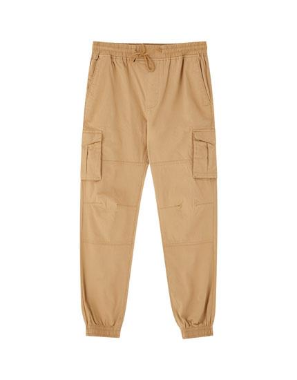 Pantalón Cargo Jogging Liso