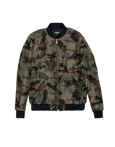 Cazadora Bomber Estampado Camuflaje