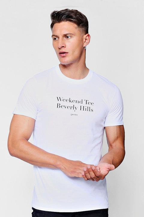 Weekend Beverly Hills Crew Neck T-shirt