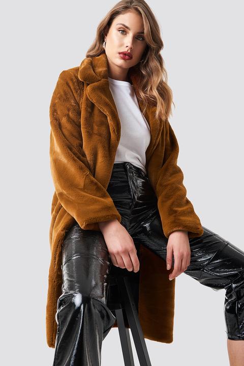 Big Collar Faux Fur Jacket