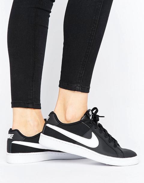 Zapatillas De Deporte Negras Y Blancas Court Royale {[#0]}-{[#1]} De Nike