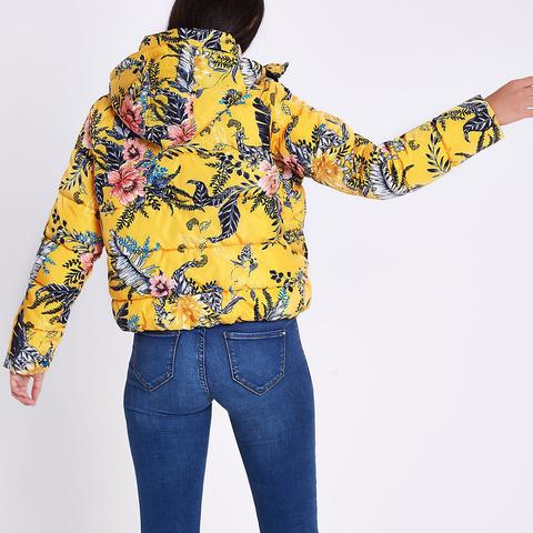 yellow floral jacket