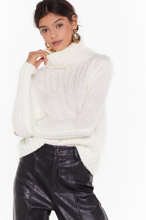 Womens Can You Feel The Heat Turtleneck Jumper