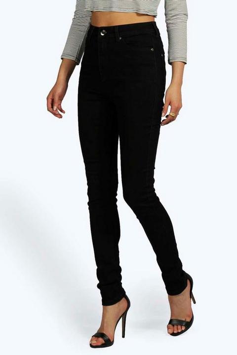 Jean Skinny Classique Taille Haute - Noir - 34, Noir